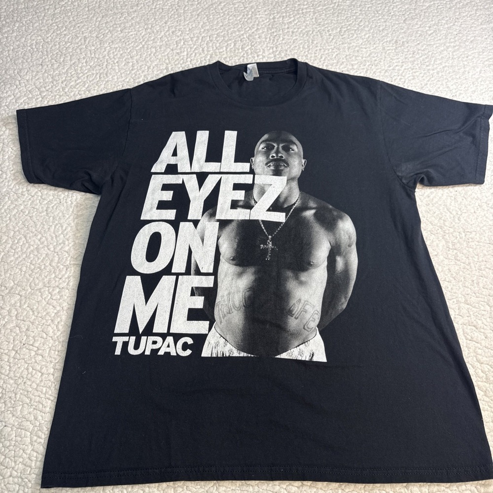 Tupac Shakur Culture Photo T-shirt White Size Large Streetwear rare trendy